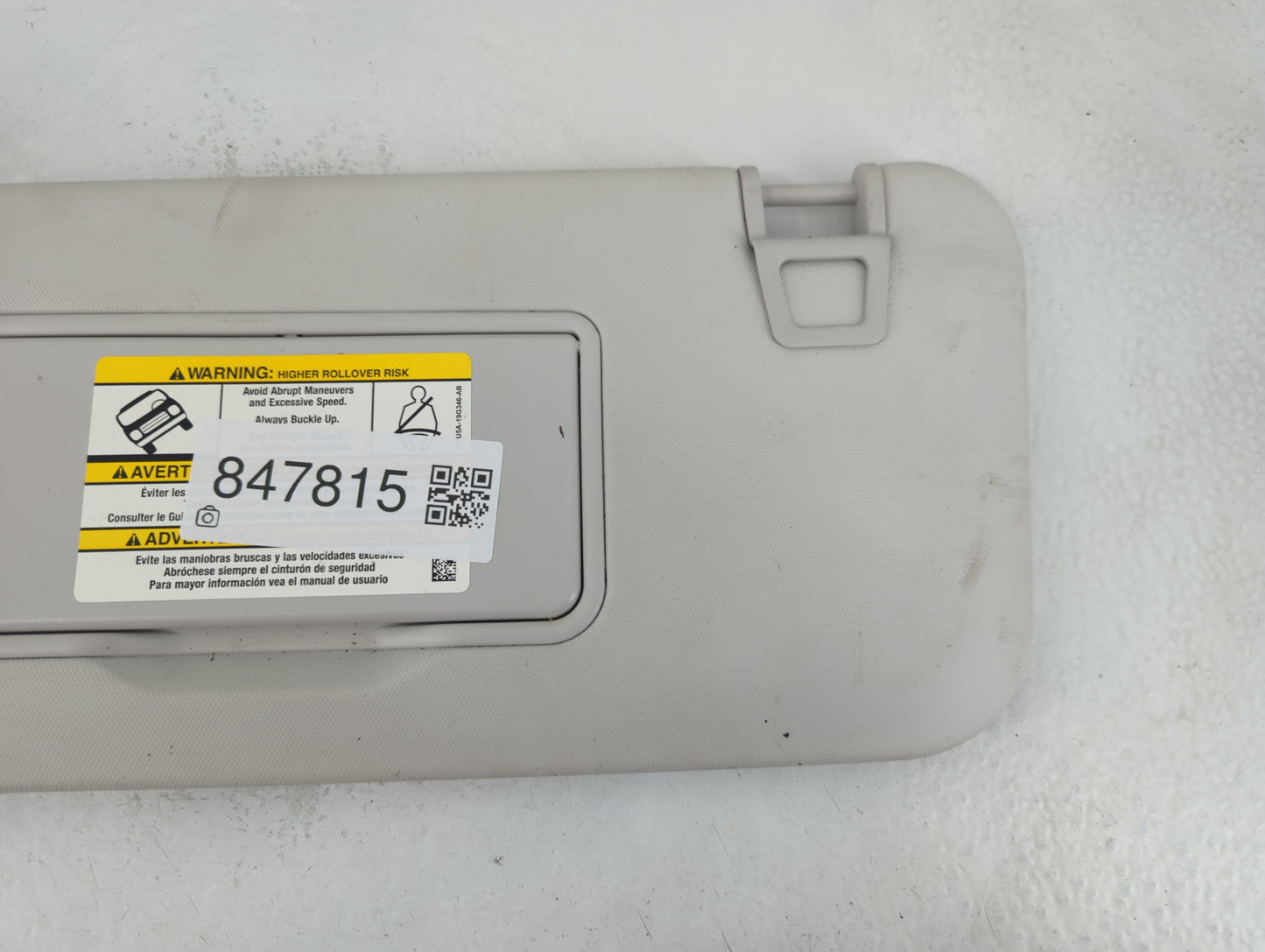 2021-2022 Ford Bronco Sun Visor Shade Replacement Driver Left Mirror Fits Fits 2021 2022 OEM Used Auto Parts - Oemusedautopa