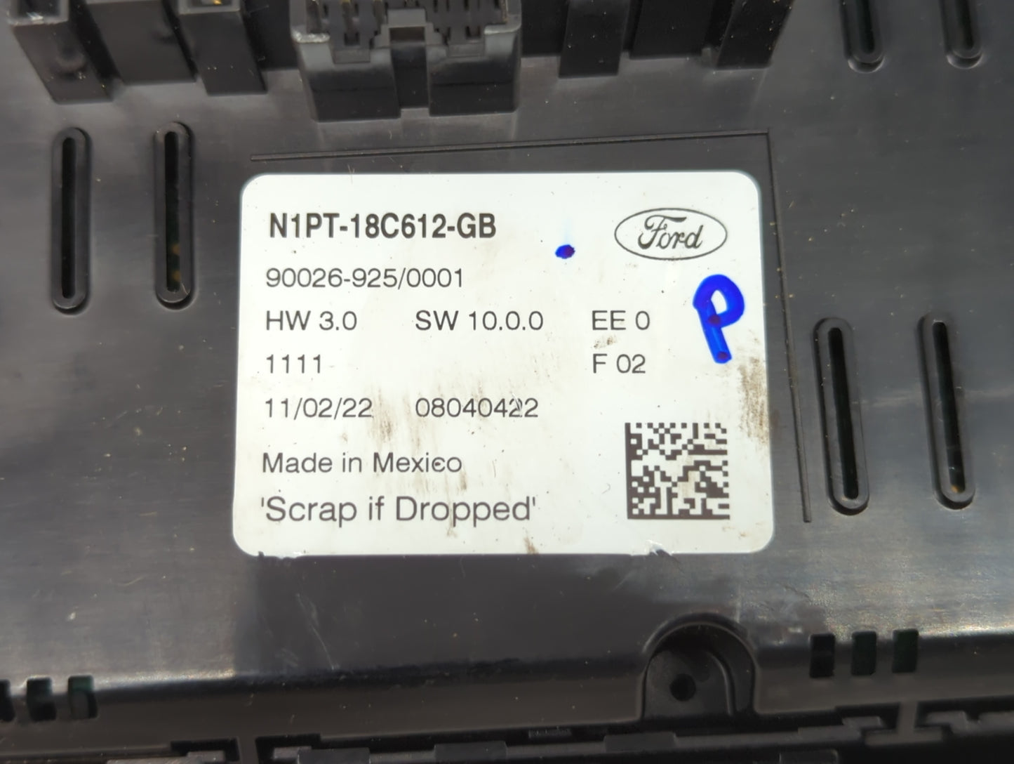 2022 Ford Bronco Sport Climate Control Module Temperature AC/Heater Replacement P/N:N1PT-18C612-GB 90026-925/0001 Fits OEM U
