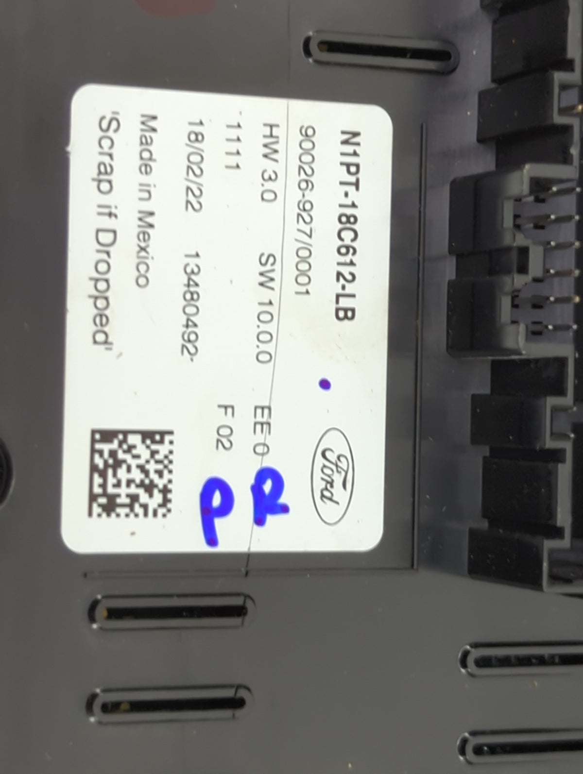 2022 Ford Bronco Sport Climate Control Module Temperature AC/Heater Replacement P/N:N1PT-18C612-LB 90026-927/0001 Fits OEM U