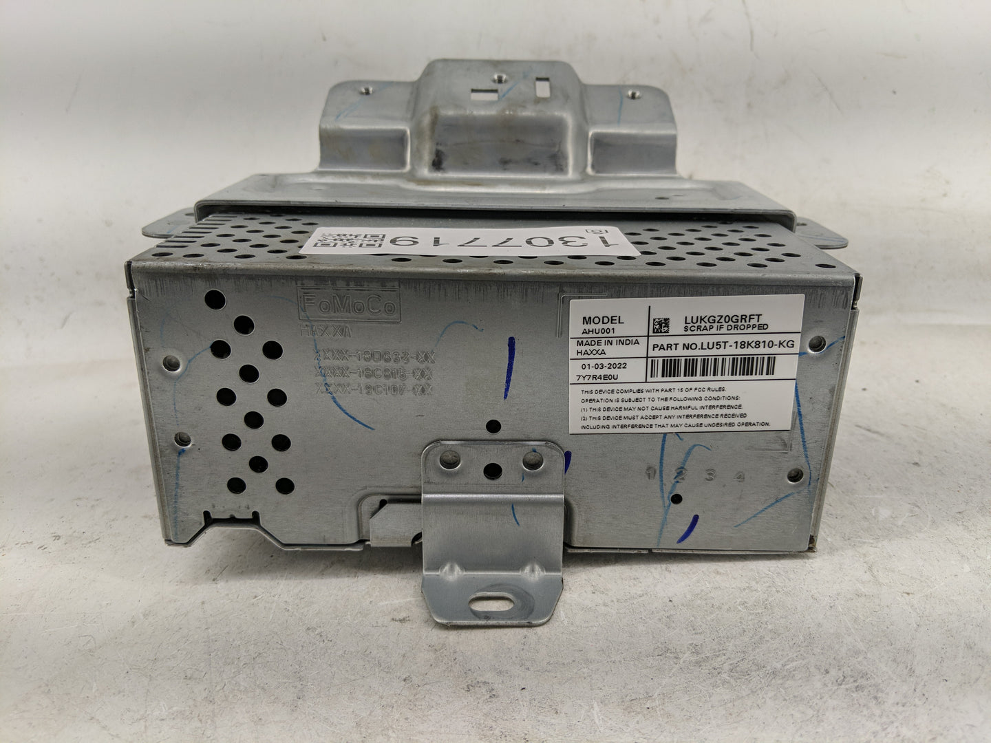 2021-2022 Ford Ecosport Radio AM FM Cd Player Receiver Replacement P/N:LU5T-18K810-KG Fits Fits 2021 2022 OEM Used Auto Part