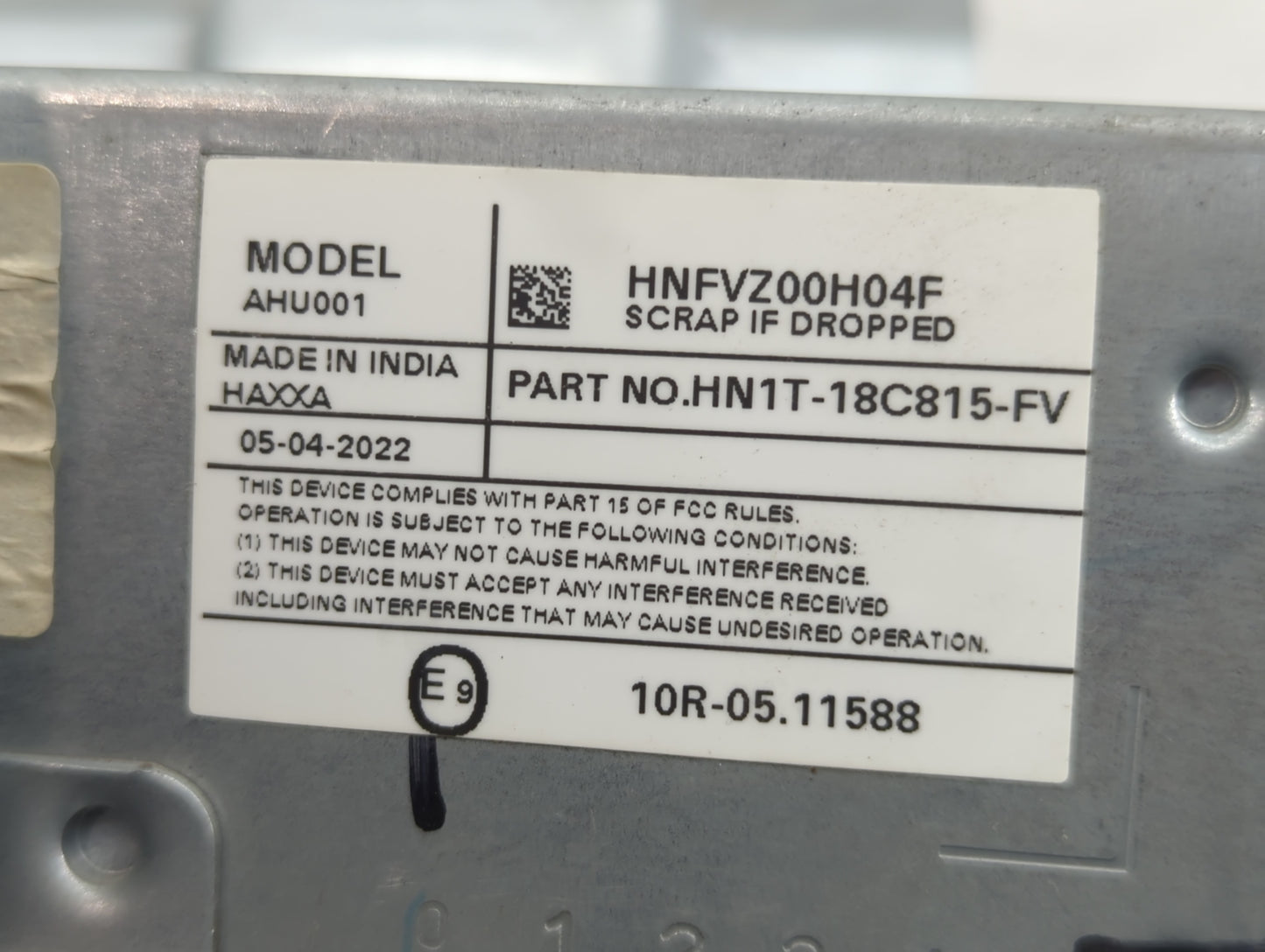 2018-2022 Ford Ecosport Radio AM FM Cd Player Receiver Replacement P/N:HN1T-18C815-FV Fits Fits 2018 2019 2020 2021 2022 OEM