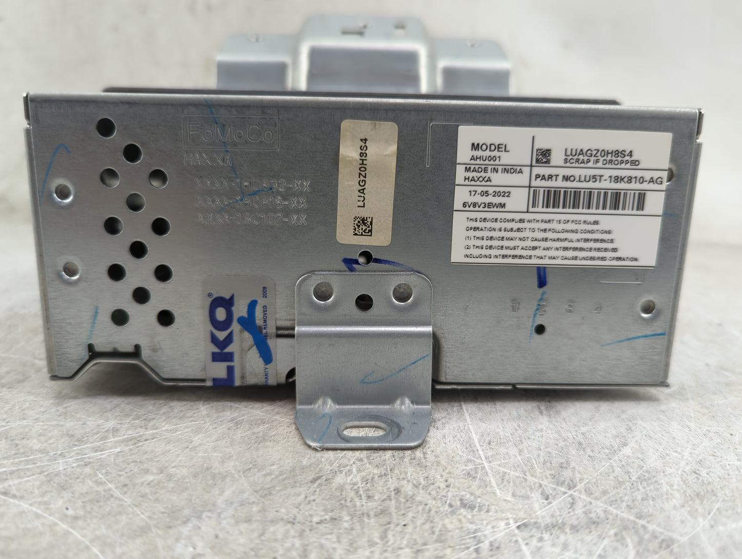 2021-2022 Ford Ecosport Radio AM FM Cd Player Receiver Replacement P/N:LUAGZ0H8S4 LU5T-18K810-AG, AHU001 Fits Fits 2021 2022