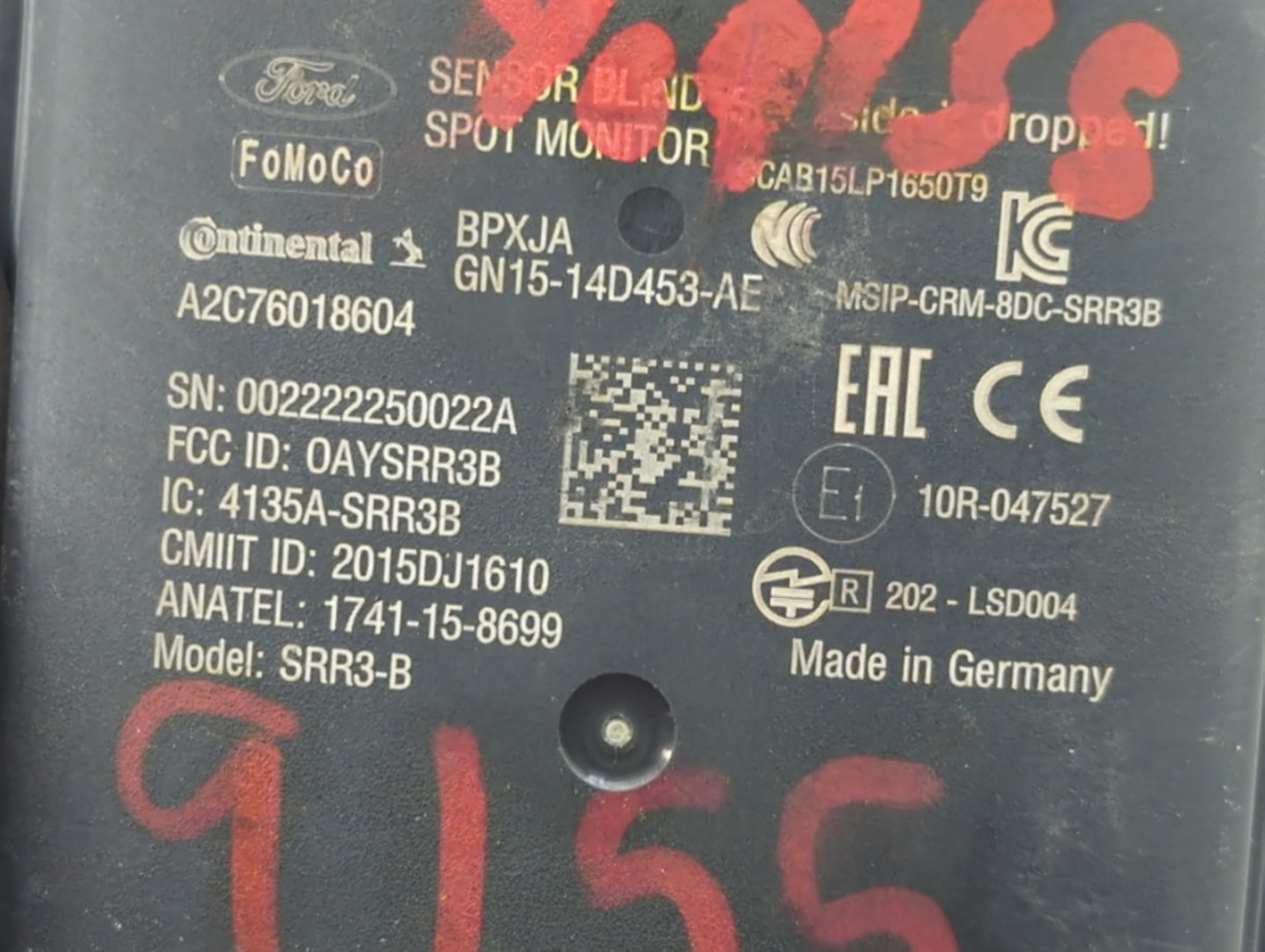 2018-2022 Ford Ecosport Back Up Sensor Backup Camera - Oemusedautoparts1.com