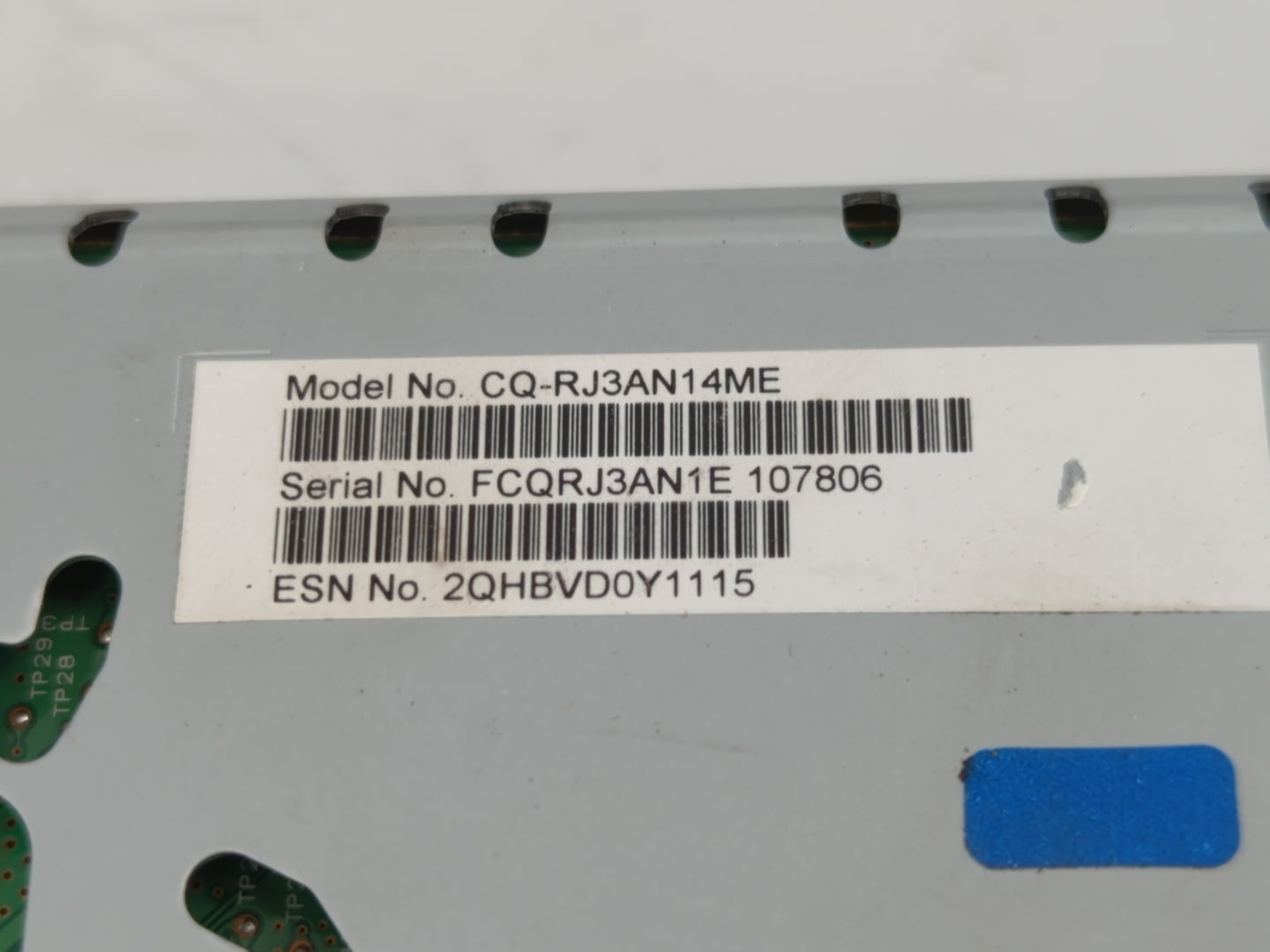 2022 Ford Edge Radio AM FM Cd Player Receiver Replacement P/N:CQ-RJ3AN14ME Fits OEM Used Auto Parts - Oemusedautoparts1.com