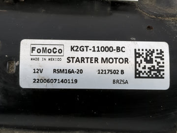 2019-2020 Ford Edge Car Starter Motor Solenoid OEM P/N:K2GT-11000-BC Fits Fits 2019 2020 OEM Used Auto Parts