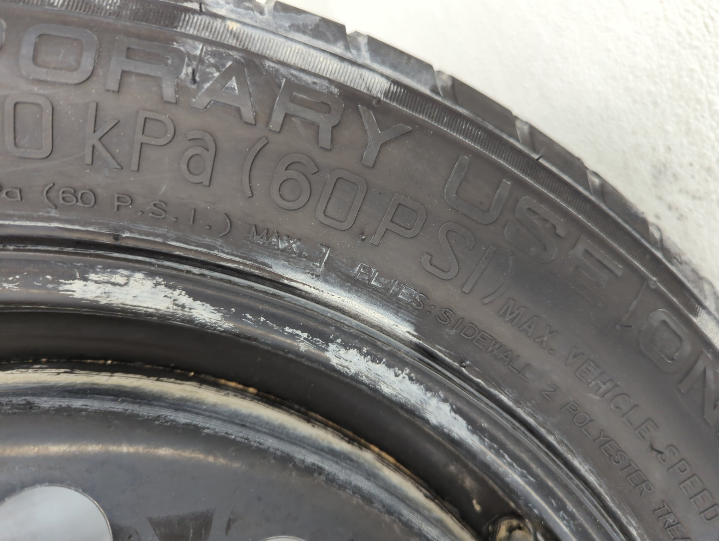 2015-2022 Ford Edge Spare Donut Tire Wheel Rim Oem - Oemusedautoparts1.com