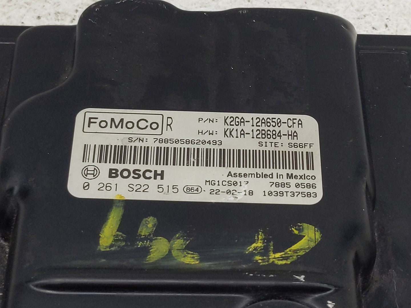 2022 Ford Edge PCM Engine Control Computer ECU ECM PCU OEM P/N:K2GA-12A650-CFA 0 261 S22 515 Fits Fits 2020 2021 OEM Used Au