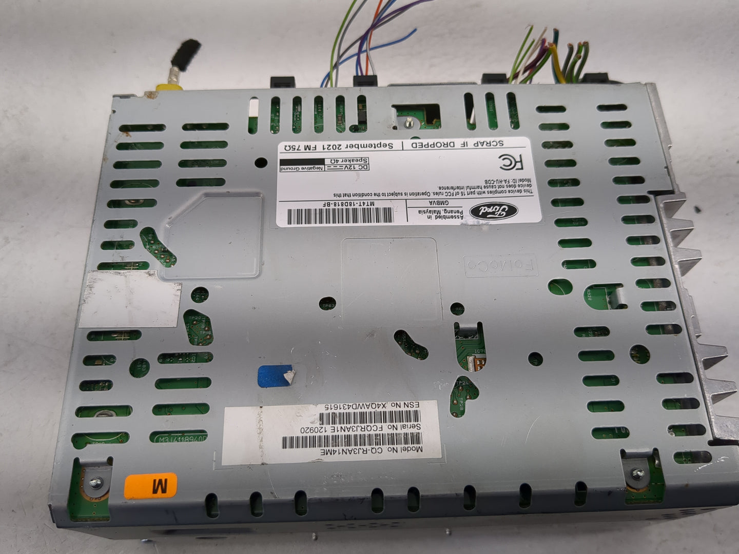 2022 Ford Edge Radio AM FM Cd Player Receiver Replacement P/N:MT4T-18D818-BF Fits OEM Used Auto Parts - Oemusedautoparts1.co