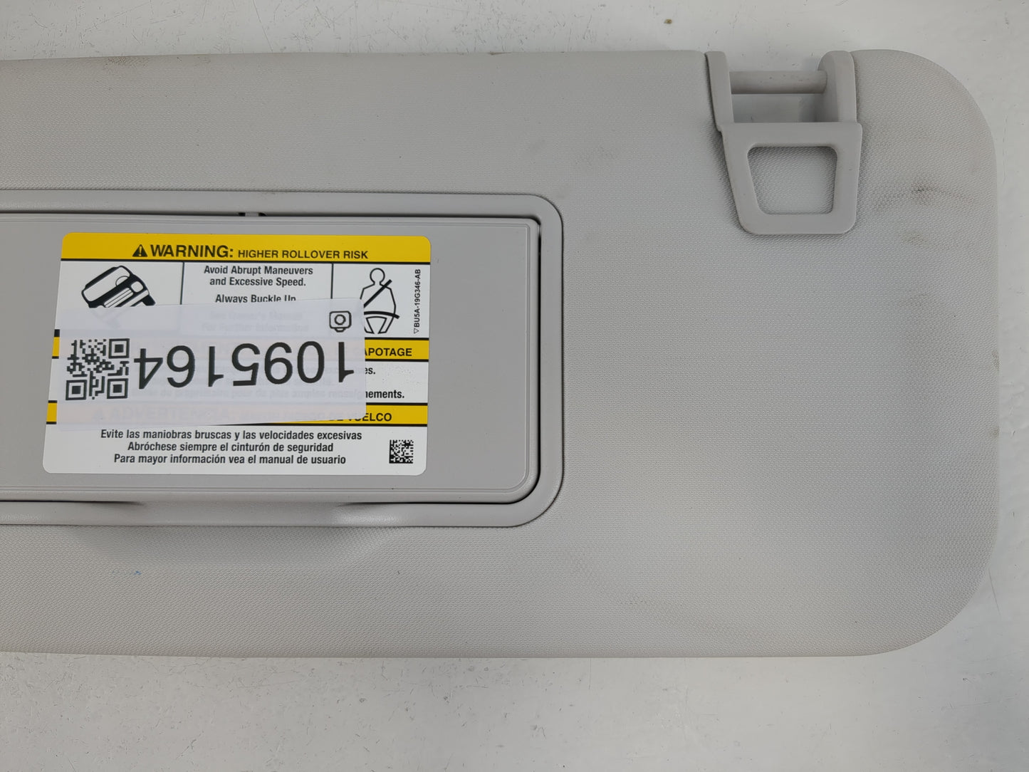 2021-2022 Ford Escape Sun Visor Shade Replacement Driver Left Mirror Fits Fits 2021 2022 OEM Used Auto Parts - Oemusedautopa