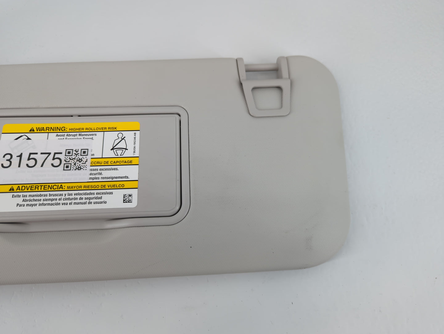 2021-2022 Ford Escape Sun Visor Shade Replacement Driver Left Mirror Fits Fits 2021 2022 OEM Used Auto Parts - Oemusedautopa