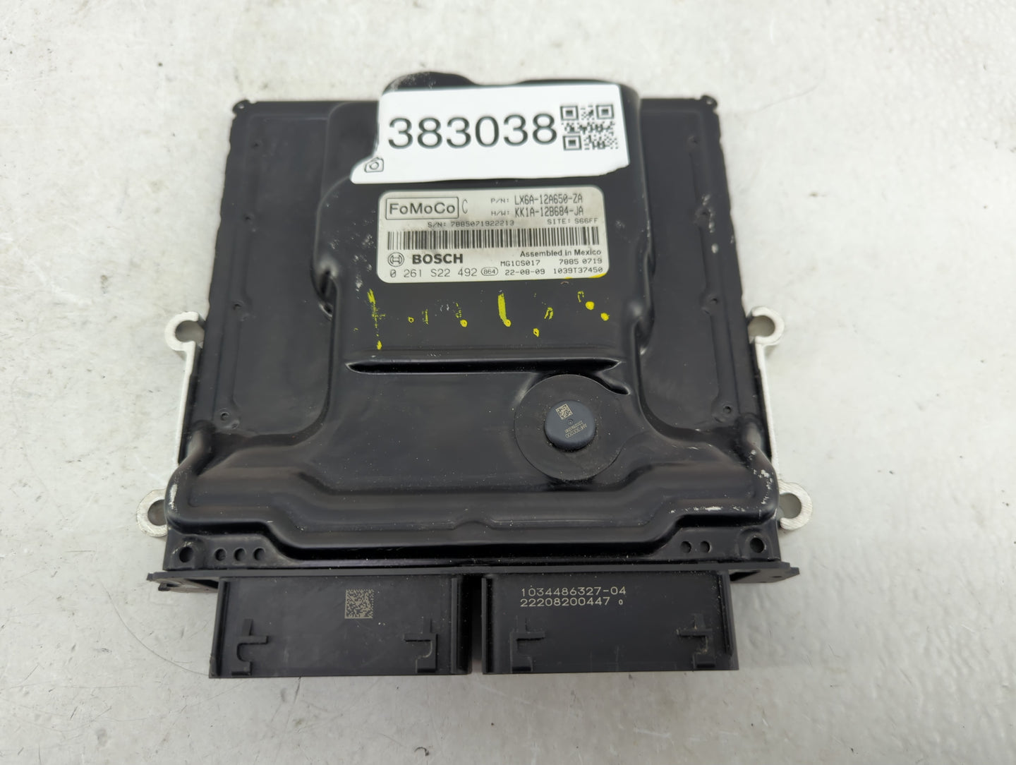 2020-2022 Ford Escape PCM Engine Control Computer ECU ECM PCU OEM P/N:LX6A-12A650-ZA 0 261 S22 492 Fits Fits 2020 2021 2022 
