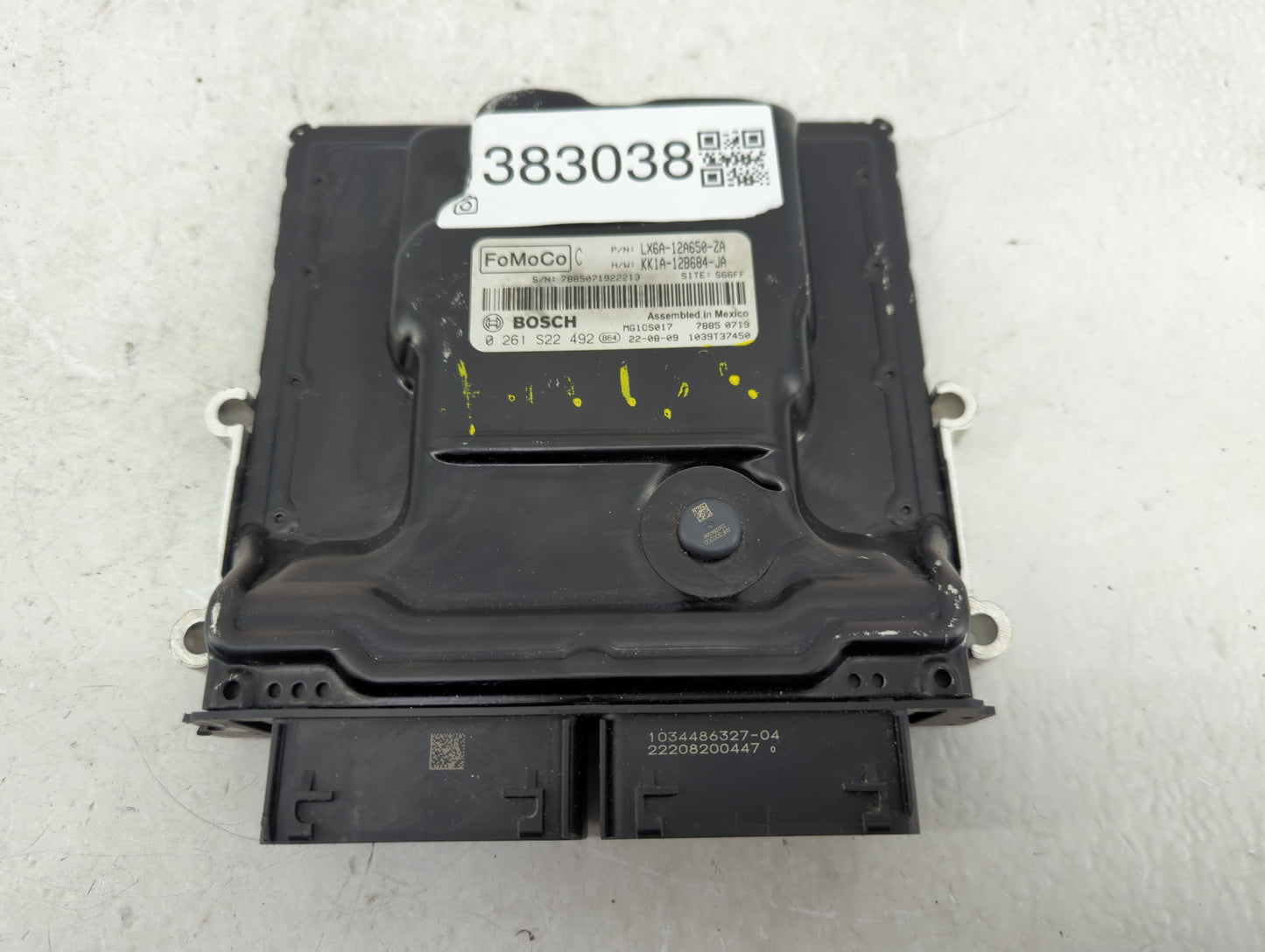 2020-2022 Ford Escape PCM Engine Control Computer ECU ECM PCU OEM P/N:LX6A-12A650-ZA 0 261 S22 492 Fits Fits 2020 2021 2022 