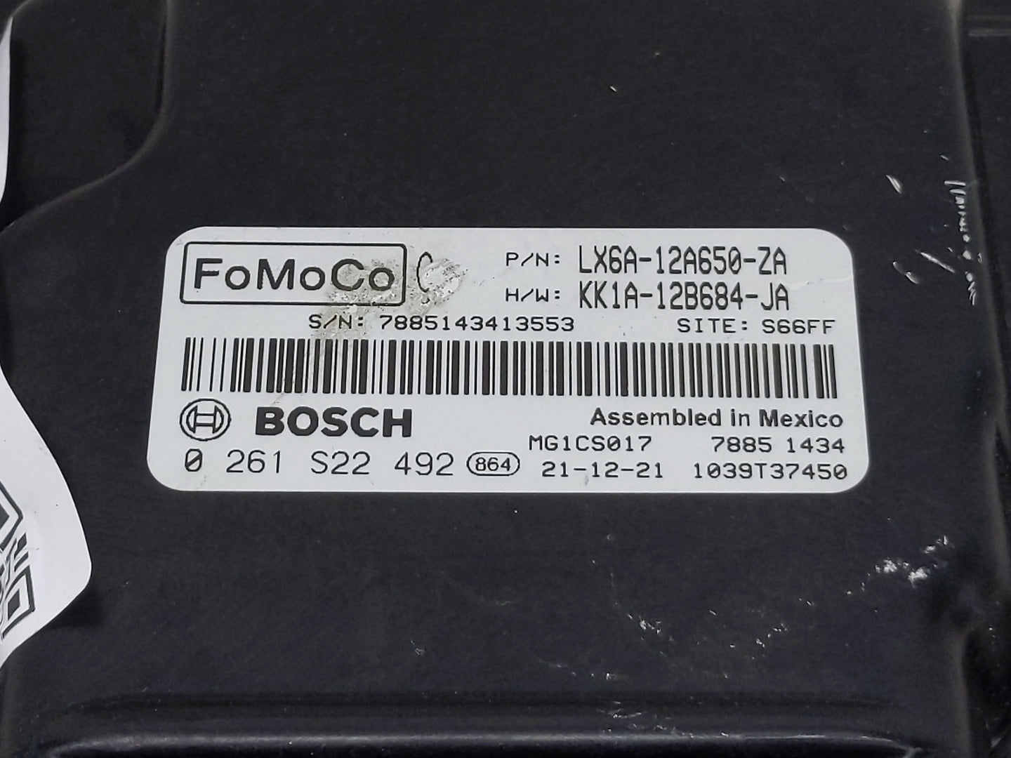 2020-2022 Ford Escape PCM Engine Control Computer ECU ECM PCU OEM P/N:KK1A-12B684-JA Fits Fits 2020 2021 2022 OEM Used Auto 