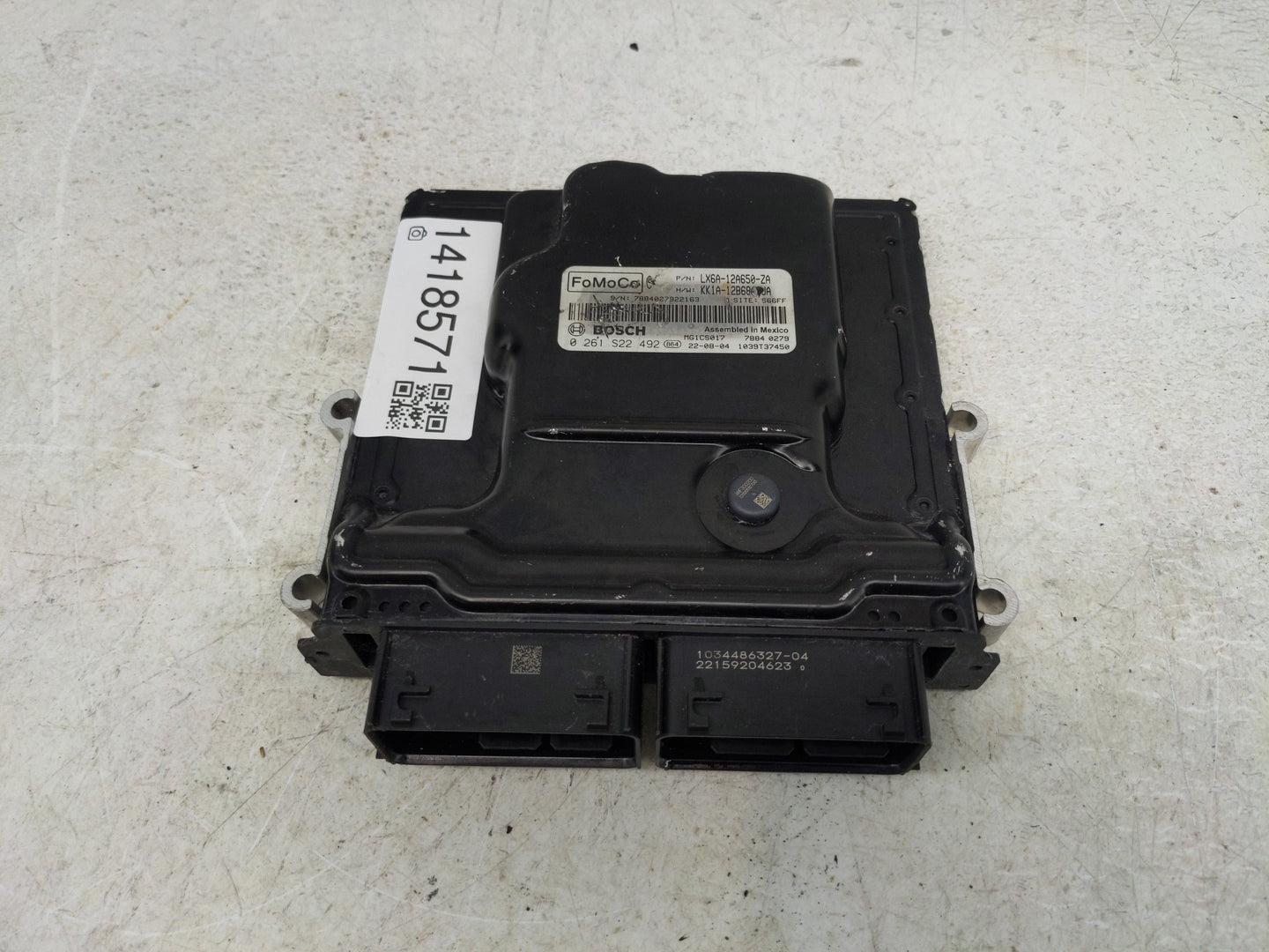 2020-2022 Ford Escape PCM Engine Control Computer ECU ECM PCU OEM P/N:LX6A-12A650-ZA 0 261 S22 492 Fits Fits 2020 2021 2022 
