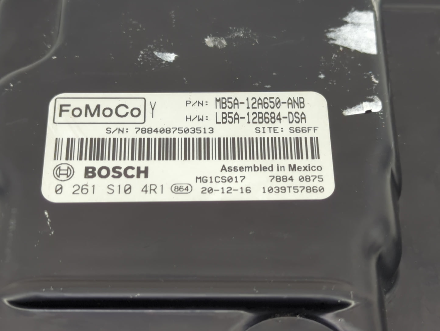 2021-2022 Ford Explorer PCM Engine Control Computer ECU ECM PCU OEM P/N:MB5A-12A650-ANB 0 261 S10 4R1 Fits Fits 2021 2022 OE