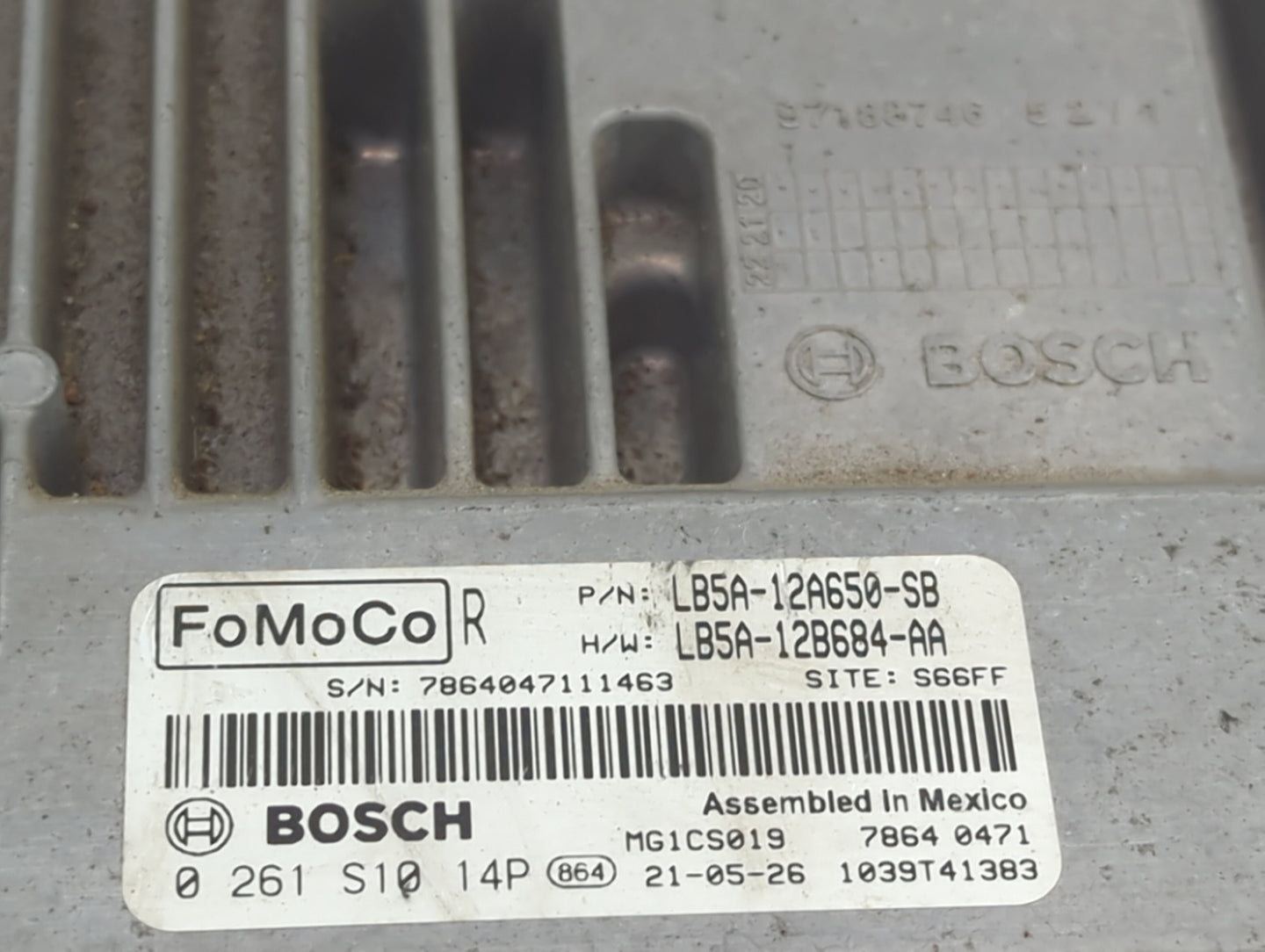 2020-2022 Ford Explorer PCM Engine Control Computer ECU ECM PCU OEM P/N:LB5A-12A650-SB, LB5A-12B684-AA, 0261S1014P Fits OEM 