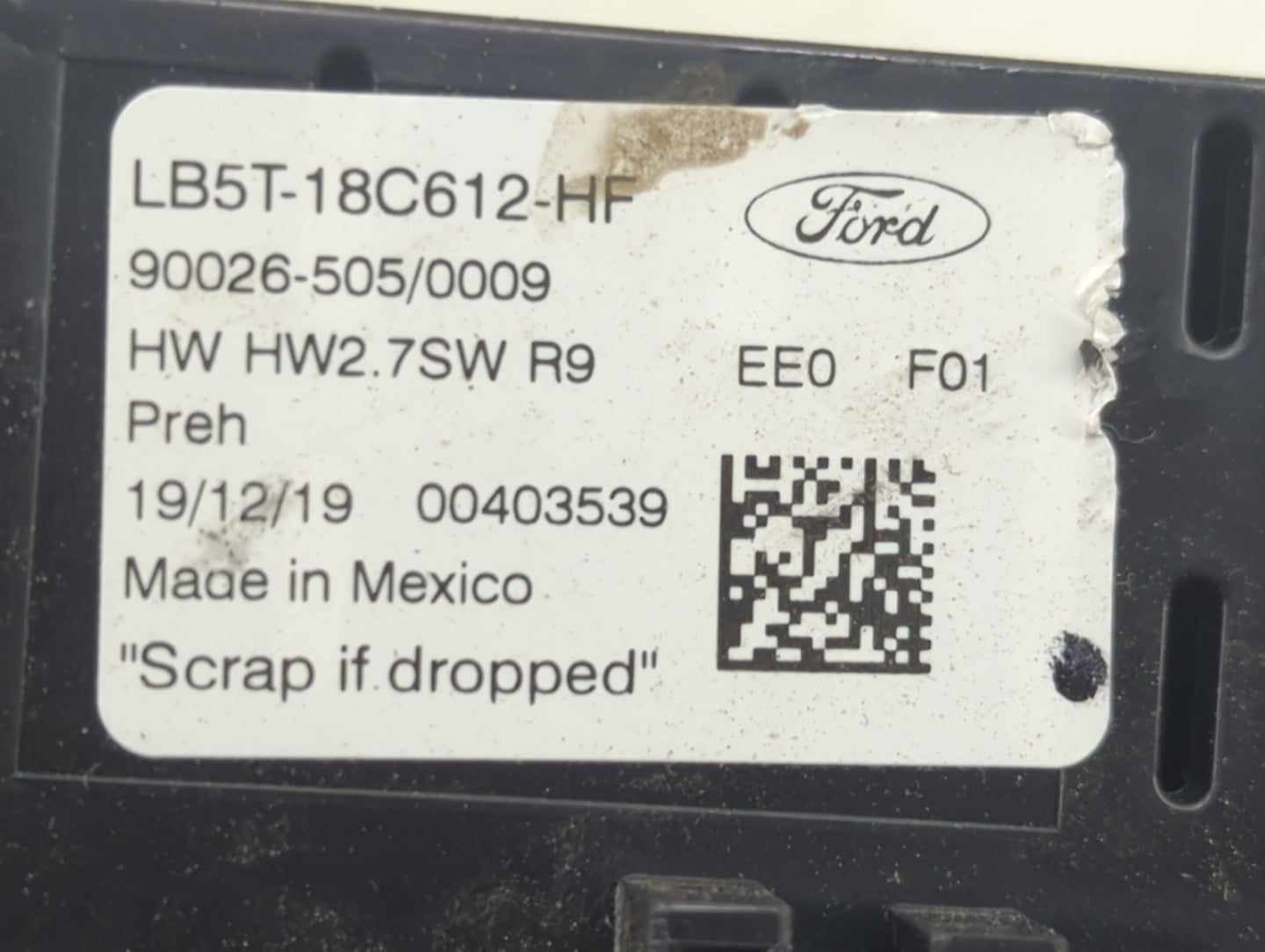2022 Ford Explorer Climate Control Module Temperature AC/Heater Replacement P/N:LB5T-18C612-HF Fits OEM Used Auto Parts - Oe