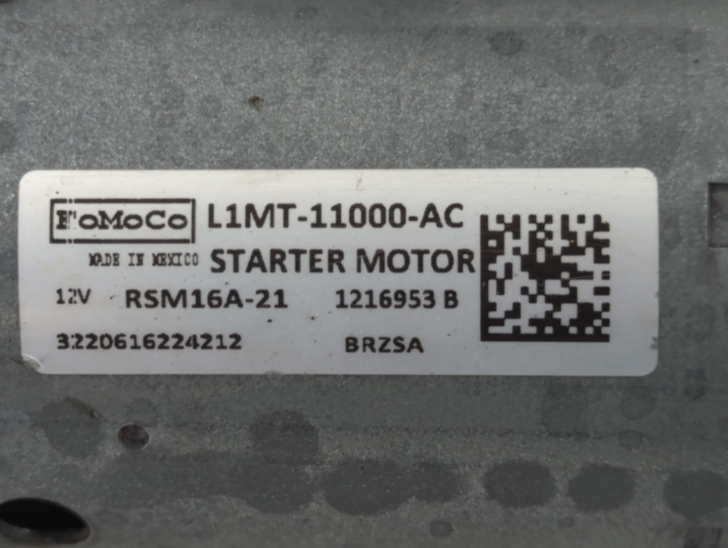 2020-2022 Ford Explorer Car Starter Motor Solenoid OEM P/N:1216953 B Fits Fits 2020 2021 2022 OEM Used Auto Parts - Oemuseda