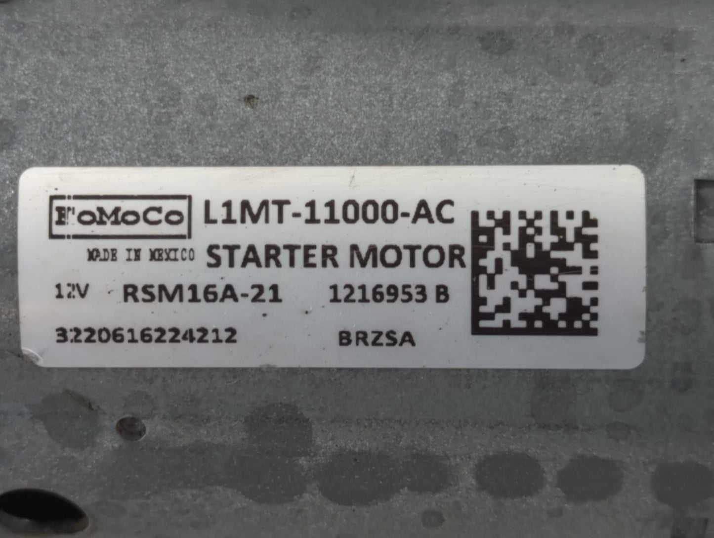 2020-2022 Ford Explorer Car Starter Motor Solenoid OEM P/N:1216953 B Fits Fits 2020 2021 2022 OEM Used Auto Parts - Oemuseda