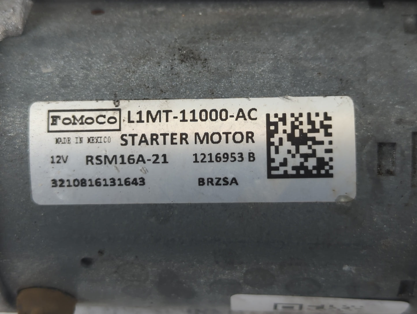 2020-2022 Ford Explorer Car Starter Motor Solenoid OEM P/N:L1MT-11000-AC Fits Fits 2020 2021 2022 OEM Used Auto Parts - Oemu