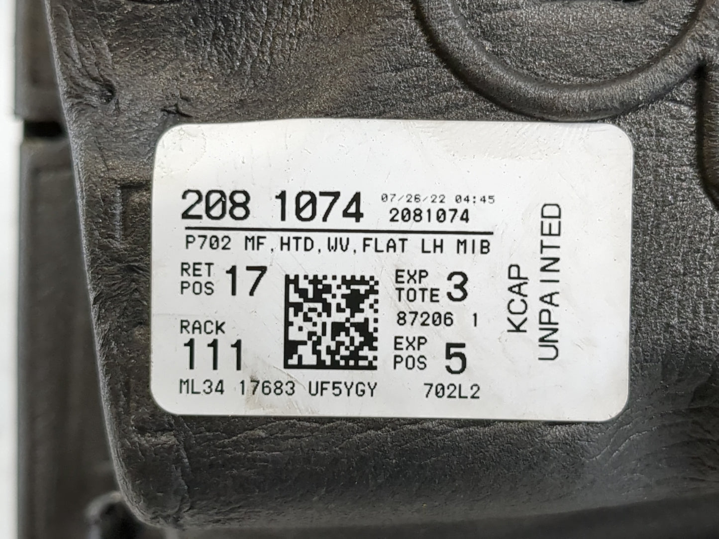 2021-2022 Ford F-150 Driver Side View Mirror - Left Door Mirror OEM Used - Oemusedautoparts1.com