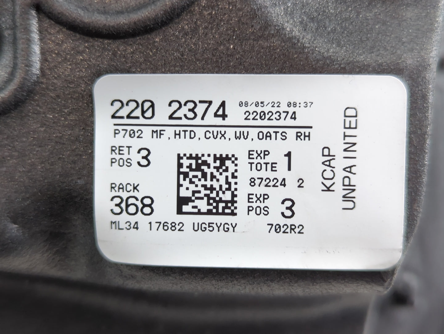 2021-2022 Ford F-150 Side Mirror Replacement Passenger Right View Door Mirror P/N:ML34 17682 UG5YGY 220 2374 Fits Fits 2021 