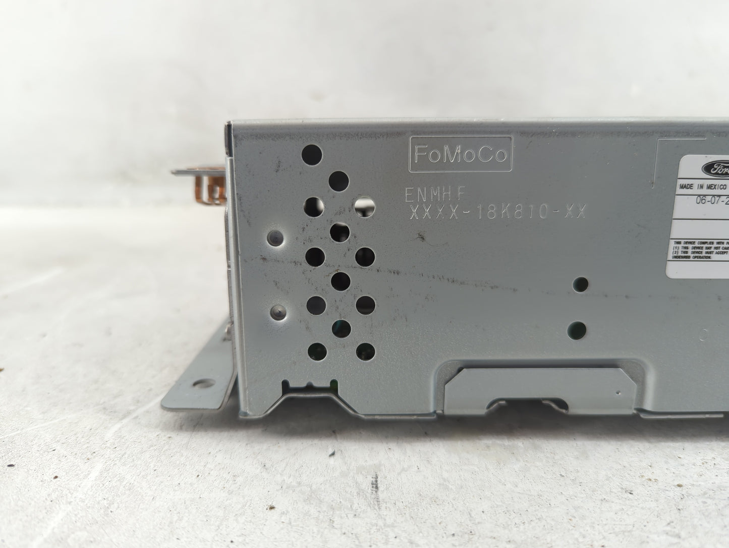 2021-2022 Ford F-150 Radio AM FM Cd Player Receiver Replacement P/N:ML3T-18K810-BJ Fits Fits 2021 2022 OEM Used Auto Parts -