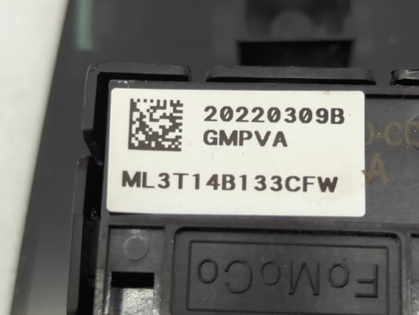 2022 Ford F150 Master Power Window Switch Replacement Driver Side Left P/N:ML3T14B133CFW Fits Fits 2021 OEM Used Auto Parts 