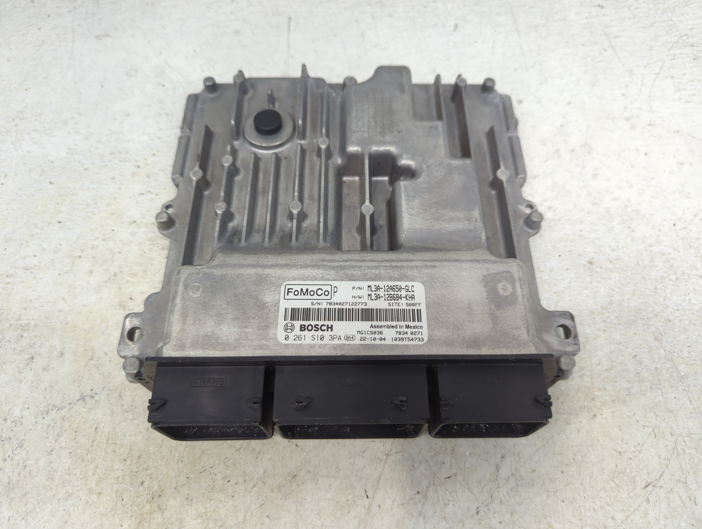 2022 Ford F150 PCM Engine Control Computer ECU ECM PCU OEM P/N:ML3A-12A650-GLC ML3A-12B684-KHA, 0261S103PA Fits Fits 2021 OE
