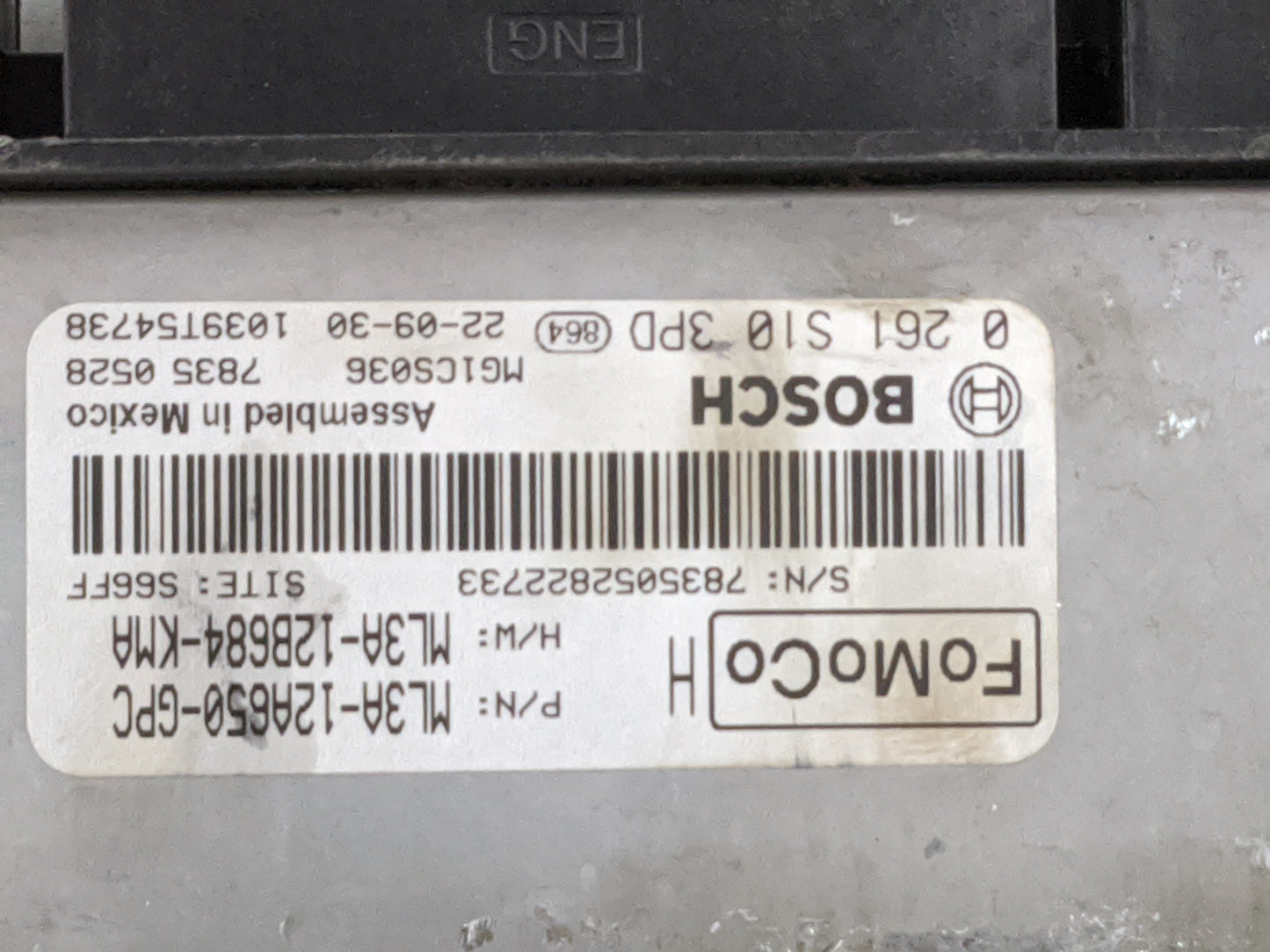 2022 Ford F150 PCM Engine Control Computer ECU ECM PCU OEM P/N:0261S103PD ML3A-12A650-GPC, ML3A-12B684-KMA Fits Fits 2021 OE