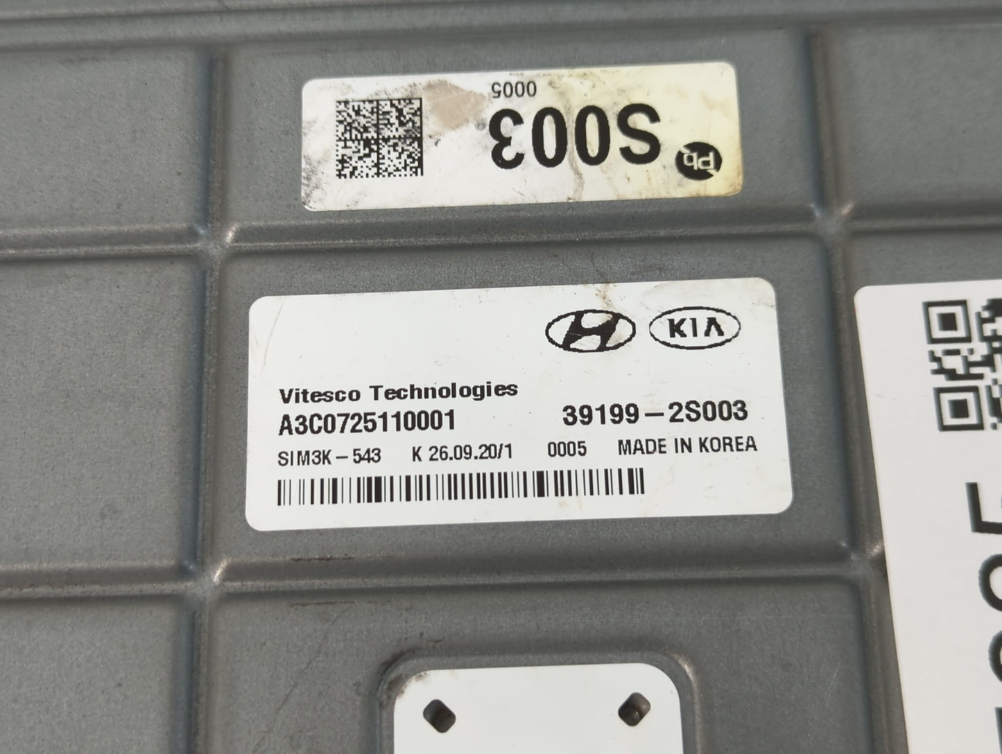 2022 Ford Gt PCM Engine Control Computer ECU ECM PCU OEM P/N:A3C0725110001 39199-2S003 Fits OEM Used Auto Parts - Oemusedaut
