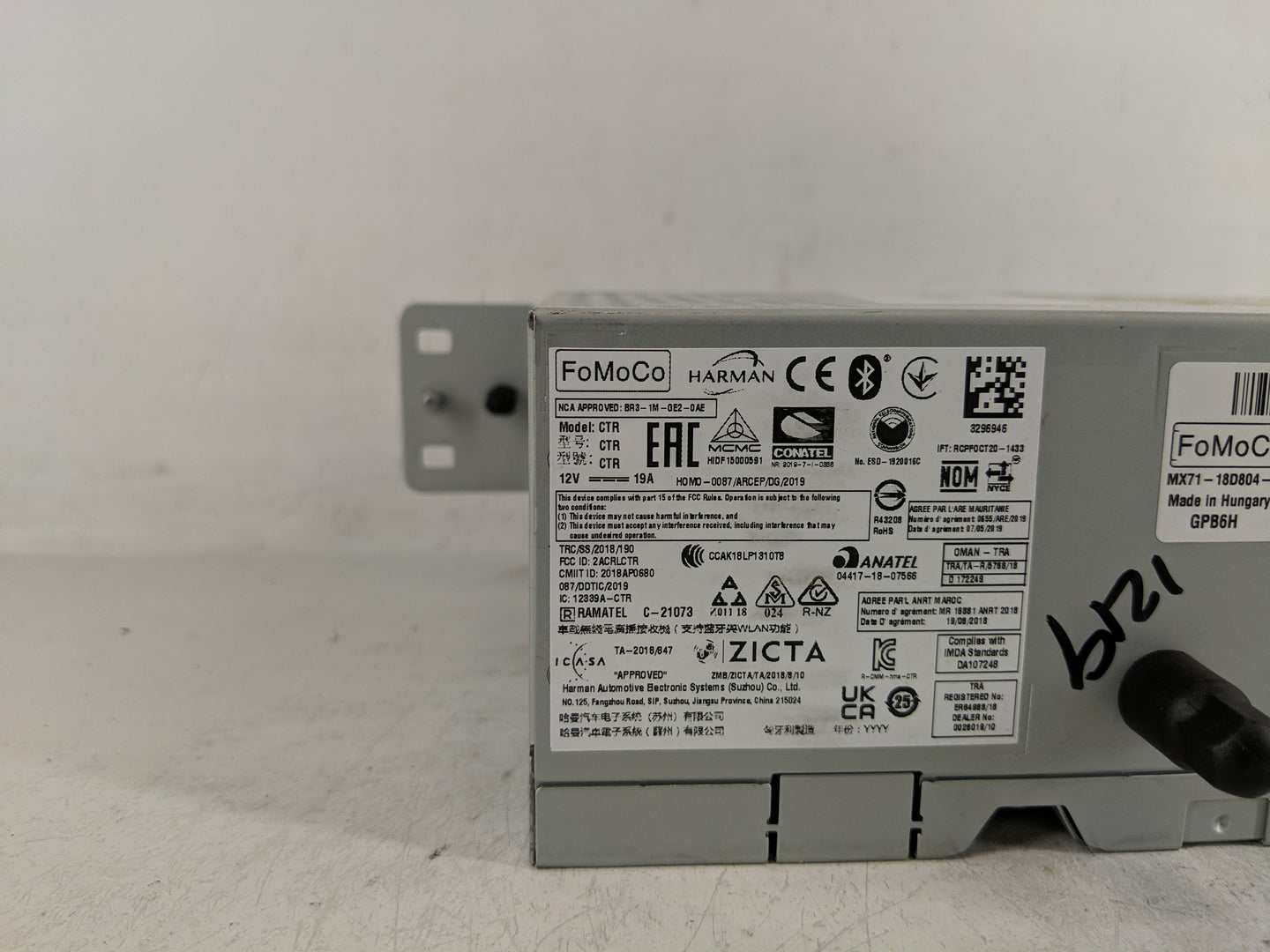 2022 Ford Maverick Radio AM FM Cd Player Receiver Replacement P/N:MX71-18D804-GE Fits OEM Used Auto Parts - Oemusedautoparts