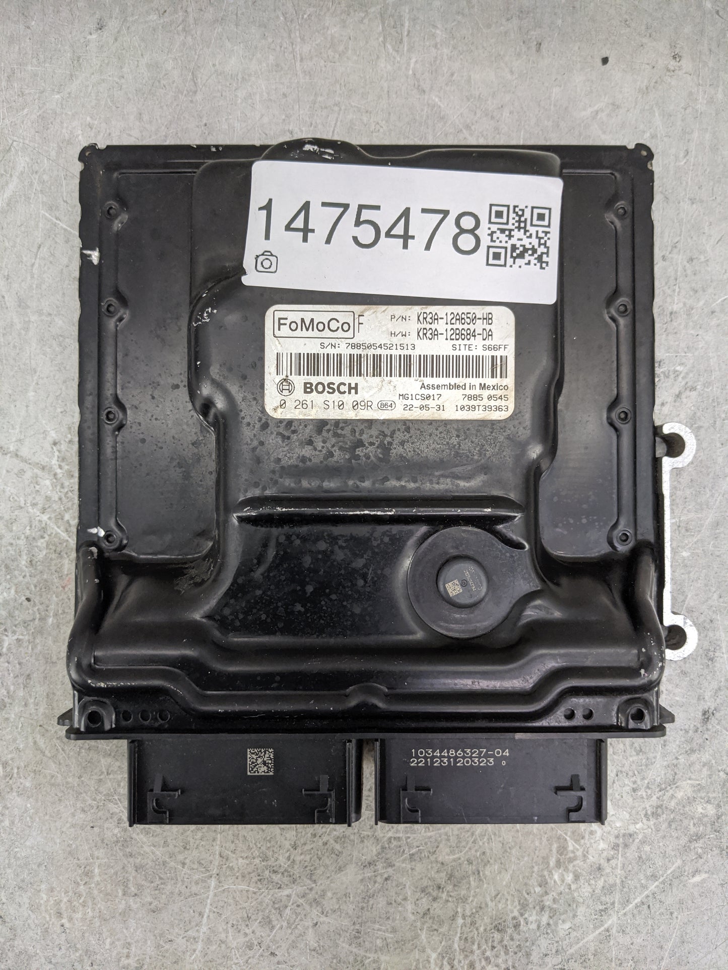 2019-2022 Ford Mustang PCM Engine Control Computer ECU ECM PCU OEM P/N:KR3A-12A650-HB KR3A-12B684-DA Fits Fits 2019 2020 202