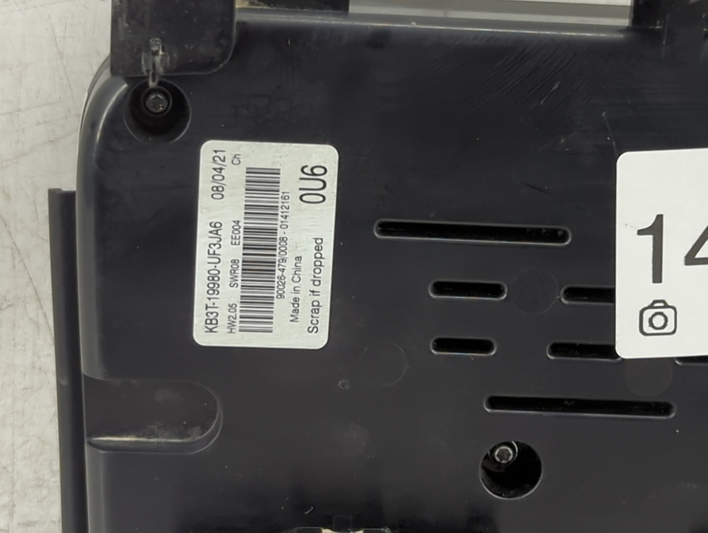 2019-2022 Ford Ranger Climate Control Module Temperature AC/Heater Replacement P/N:KB3T-19980-UF3JA6 Fits Fits 2019 2020 202