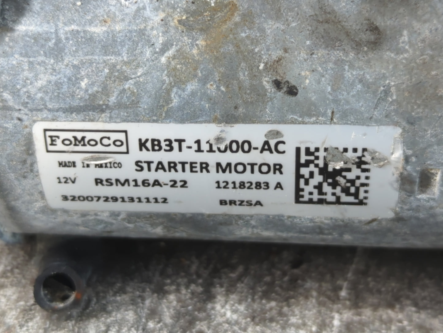 2019-2022 Ford Ranger Car Starter Motor Solenoid OEM P/N:KB3T-11000-AC Fits Fits 2019 2020 2021 2022 OEM Used Auto Parts - O
