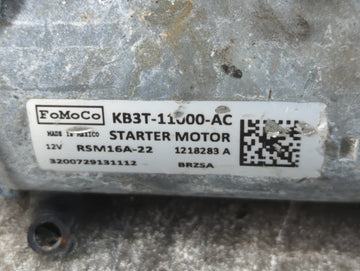 2019-2022 Ford Ranger Car Starter Motor Solenoid OEM P/N:KB3T-11000-AC Fits Fits 2019 2020 2021 2022 OEM Used Auto Parts