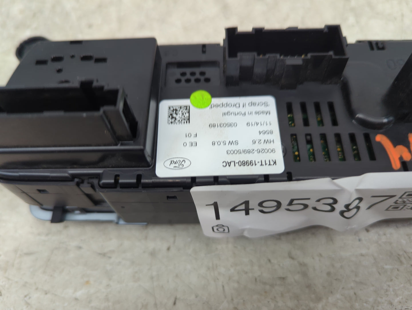 2019-2021 Ford Transit Connect Climate Control Module Temperature AC/Heater Replacement P/N:KT1T-19980-LAC 90026-289/5003 Fi