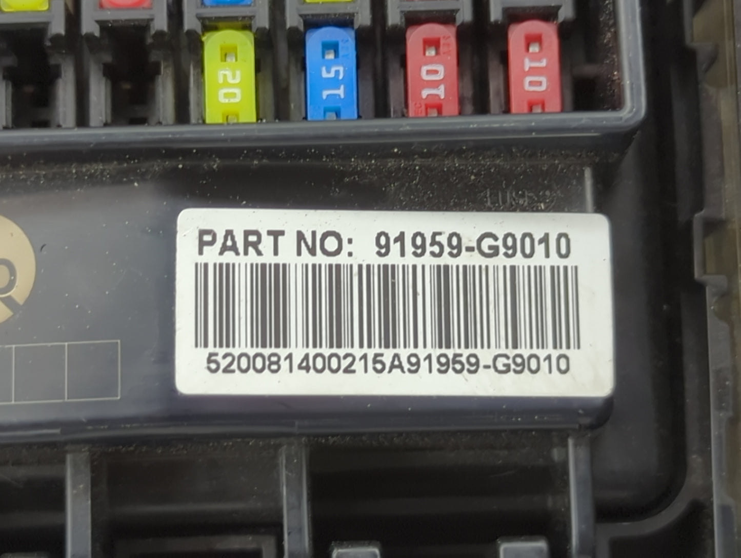 2022 Genesis G70 Fusebox Fuse Box Panel Relay Module P/N:91959-G9010 Fits OEM Used Auto Parts - Oemusedautoparts1.com