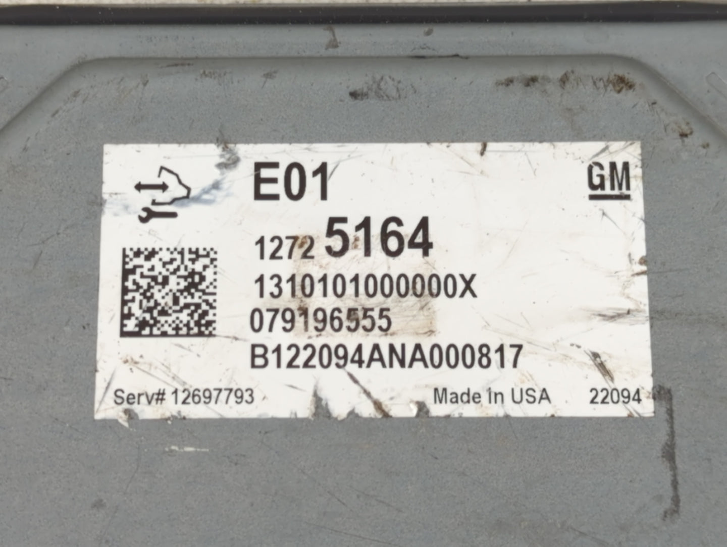 2020-2022 Gmc Acadia PCM Engine Control Computer ECU ECM PCU OEM P/N:12725164 Fits Fits 2020 2021 2022 OEM Used Auto Parts -