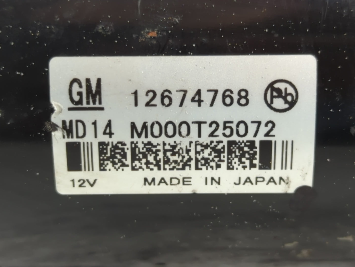 2017-2022 Gmc Canyon Car Starter Motor Solenoid OEM P/N:12674768 Fits Fits 2017 2018 2019 2020 2021 2022 OEM Used Auto Parts