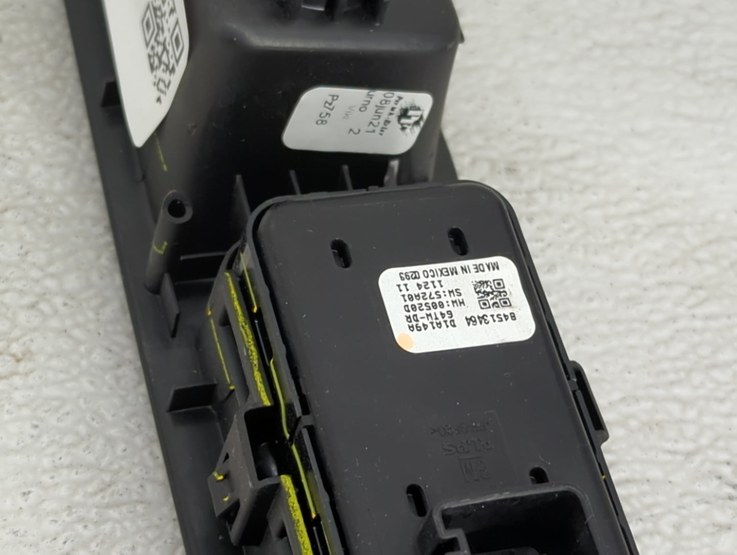 2022 Gmc Terrain Master Power Window Switch Replacement Driver Side Left P/N:84513464 D1A149A, 641W-DR, HW:005280, SW:572A01