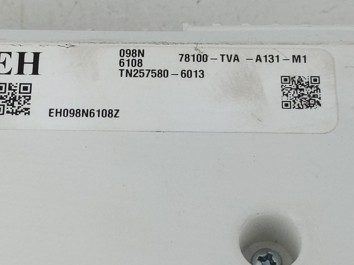 2021-2022 Honda Accord Instrument Cluster Speedometer Gauges P/N:78100-TVA-A131-M1 Fits Fits 2021 2022 OEM Used Auto Parts -