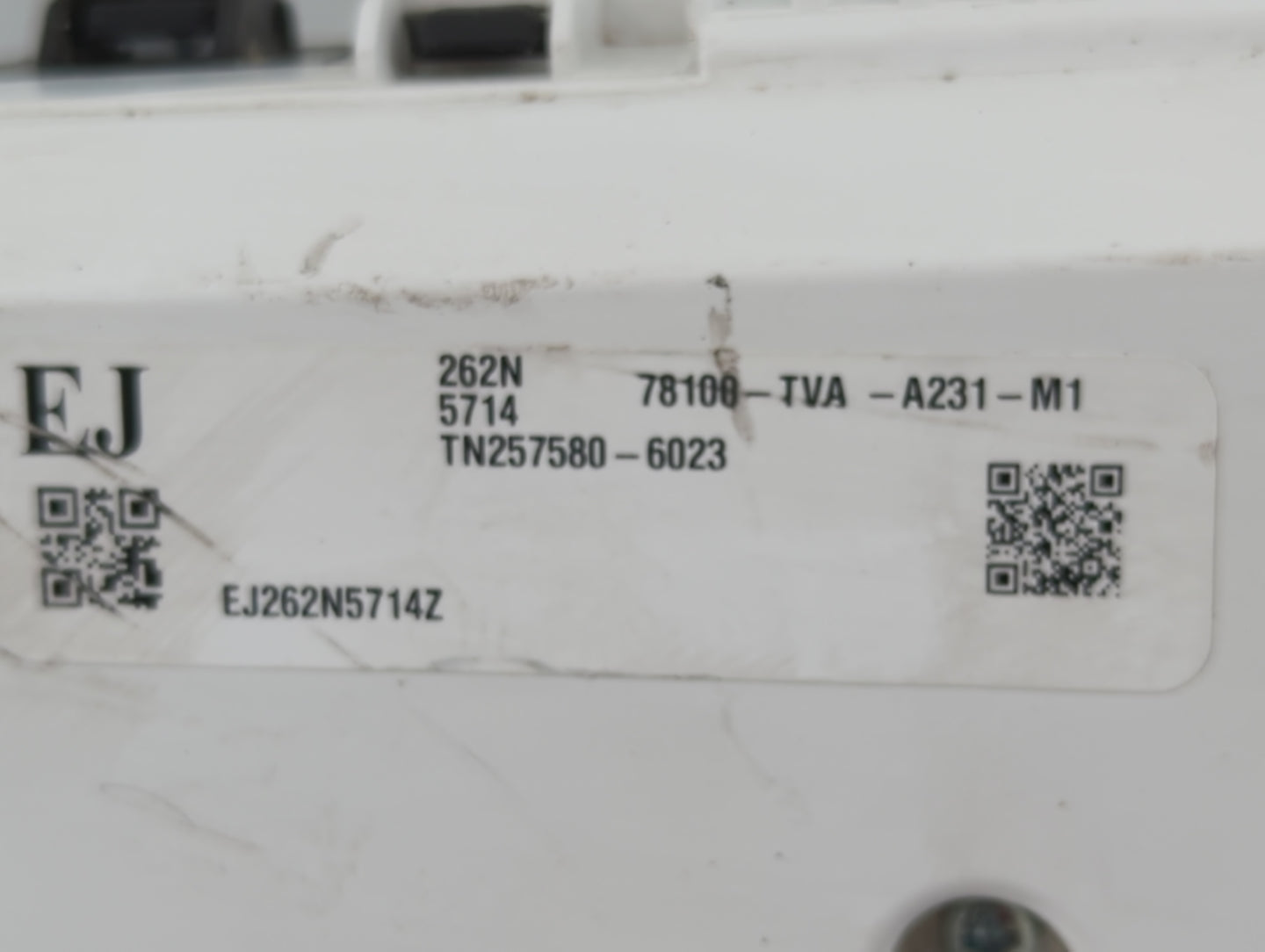 2021-2022 Honda Accord Instrument Cluster Speedometer Gauges P/N:78100-TVA-A231-M1 Fits Fits 2021 2022 OEM Used Auto Parts -