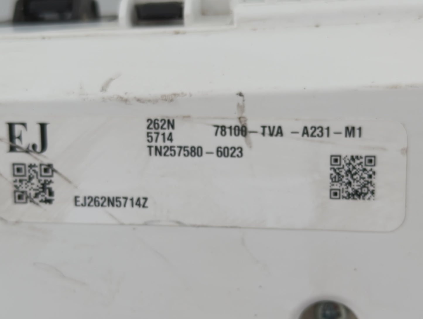 2021-2022 Honda Accord Instrument Cluster Speedometer Gauges P/N:78100-TVA-A231-M1 Fits Fits 2021 2022 OEM Used Auto Parts -
