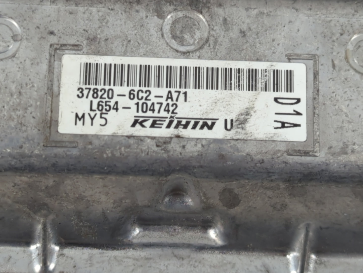 2021-2022 Honda Accord PCM Engine Control Computer ECU ECM PCU OEM P/N:37820-6C2-A71 Fits Fits 2021 2022 OEM Used Auto Parts