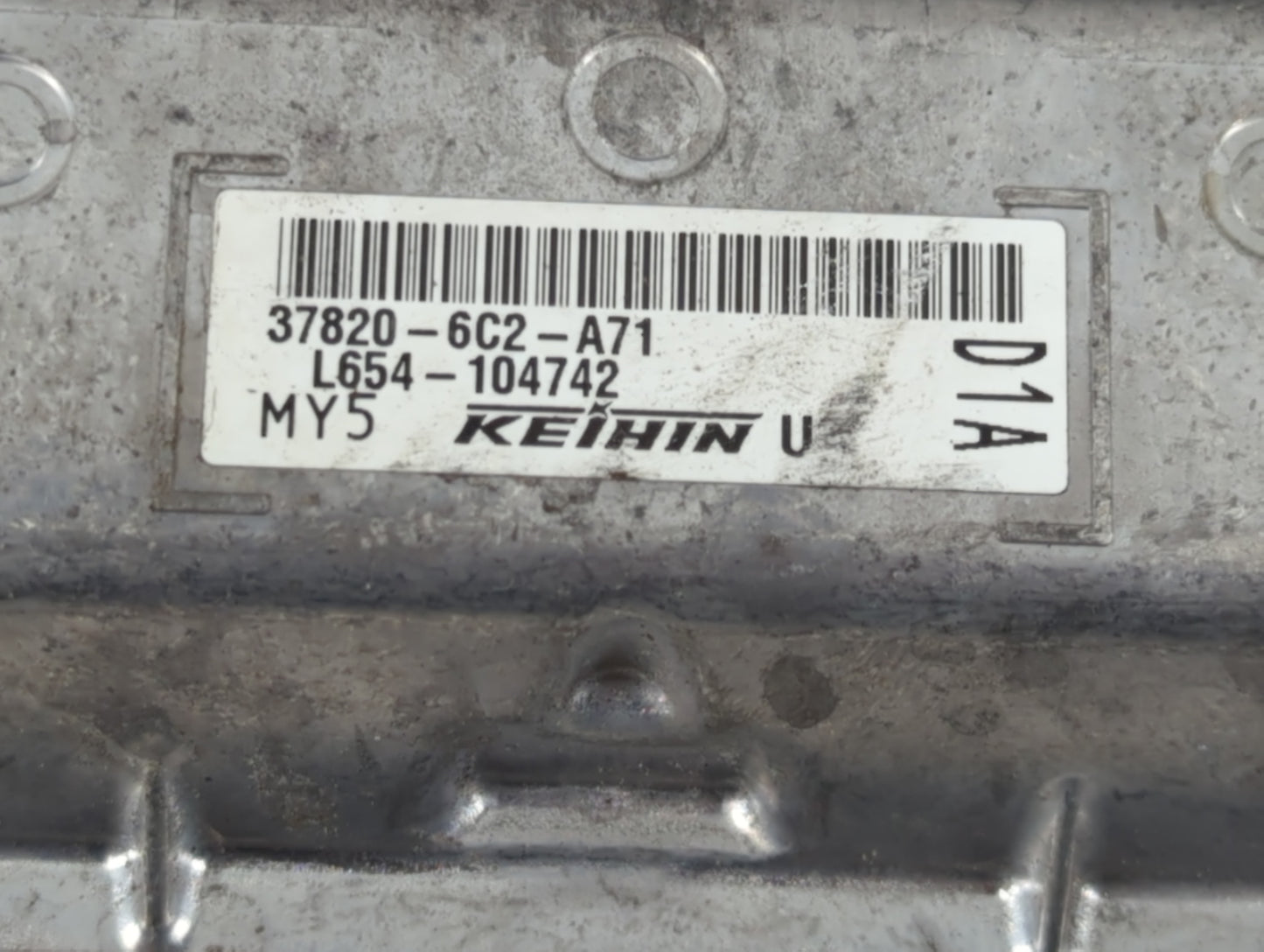 2021-2022 Honda Accord PCM Engine Control Computer ECU ECM PCU OEM P/N:37820-6C2-A71 Fits Fits 2021 2022 OEM Used Auto Parts
