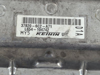 2021-2022 Honda Accord PCM Engine Control Computer ECU ECM PCU OEM P/N:37820-6C2-A71 Fits Fits 2021 2022 OEM Used Auto Parts