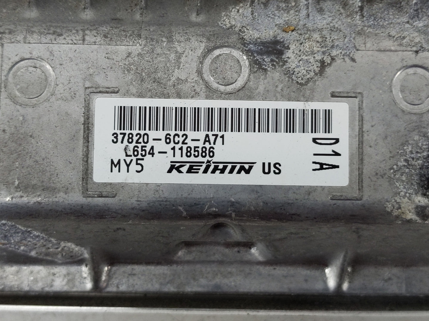 2021-2022 Honda Accord PCM Engine Control Computer ECU ECM PCU OEM P/N:37820-6C2-A71 Fits Fits 2021 2022 OEM Used Auto Parts