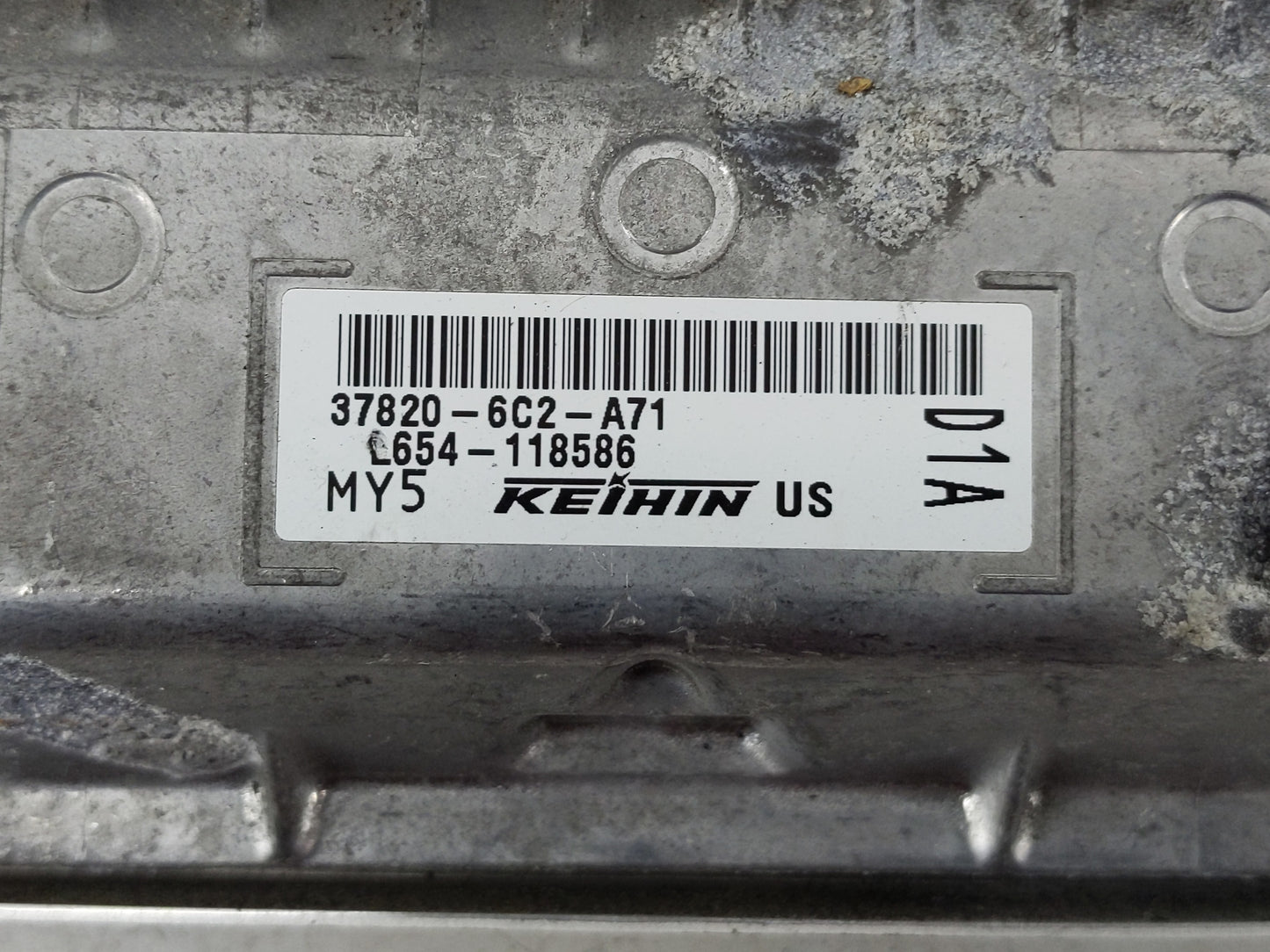 2021-2022 Honda Accord PCM Engine Control Computer ECU ECM PCU OEM P/N:37820-6C2-A71 Fits Fits 2021 2022 OEM Used Auto Parts