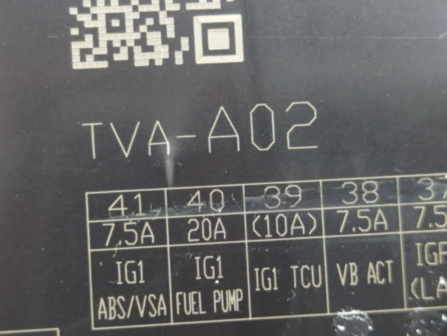2021-2022 Honda Accord Fusebox Fuse Box Panel Relay Module P/N:50-TVA-A110 30-TVA-A011 Fits Fits 2021 2022 OEM Used Auto Par
